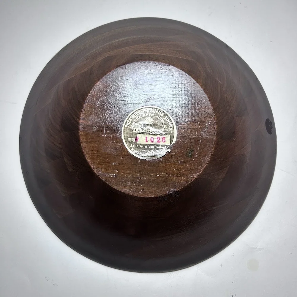 Solid American Walnut Serving Bowl 11